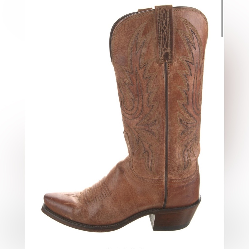 Lucchese leather cowboy boots